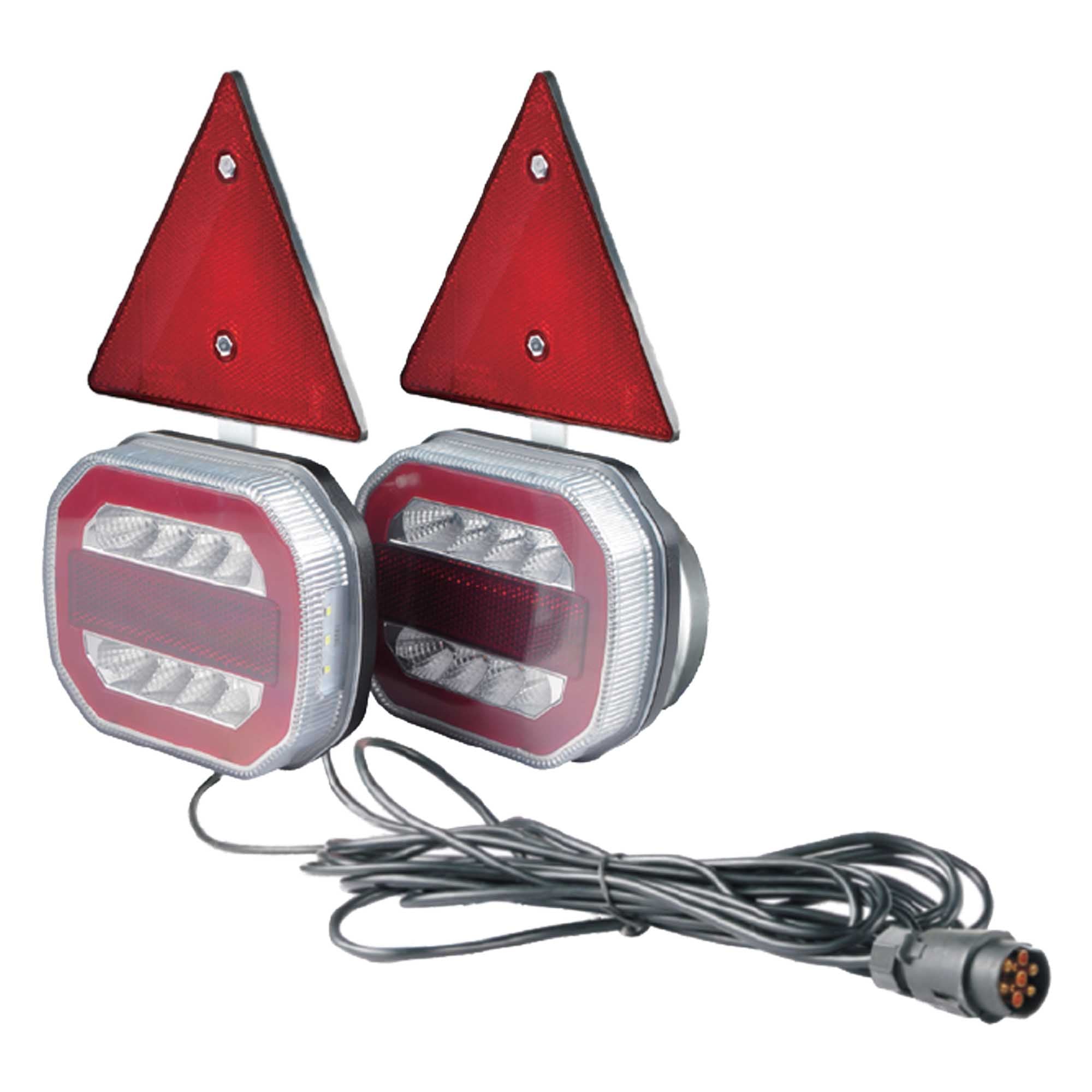 LED Rückleuchte mit Magneten Anhängerbeleuchtung 7-pol 12V E11