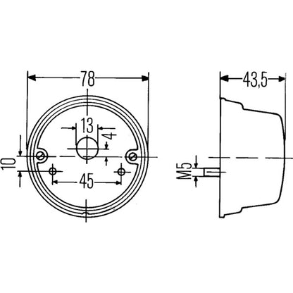 Hella Blink- Positionsleuchte Oldtimer  2BE 001.259-061