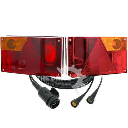 Aspöck set Multipoint 1 I right / left rear lights + 4m connection cable 13-pin.