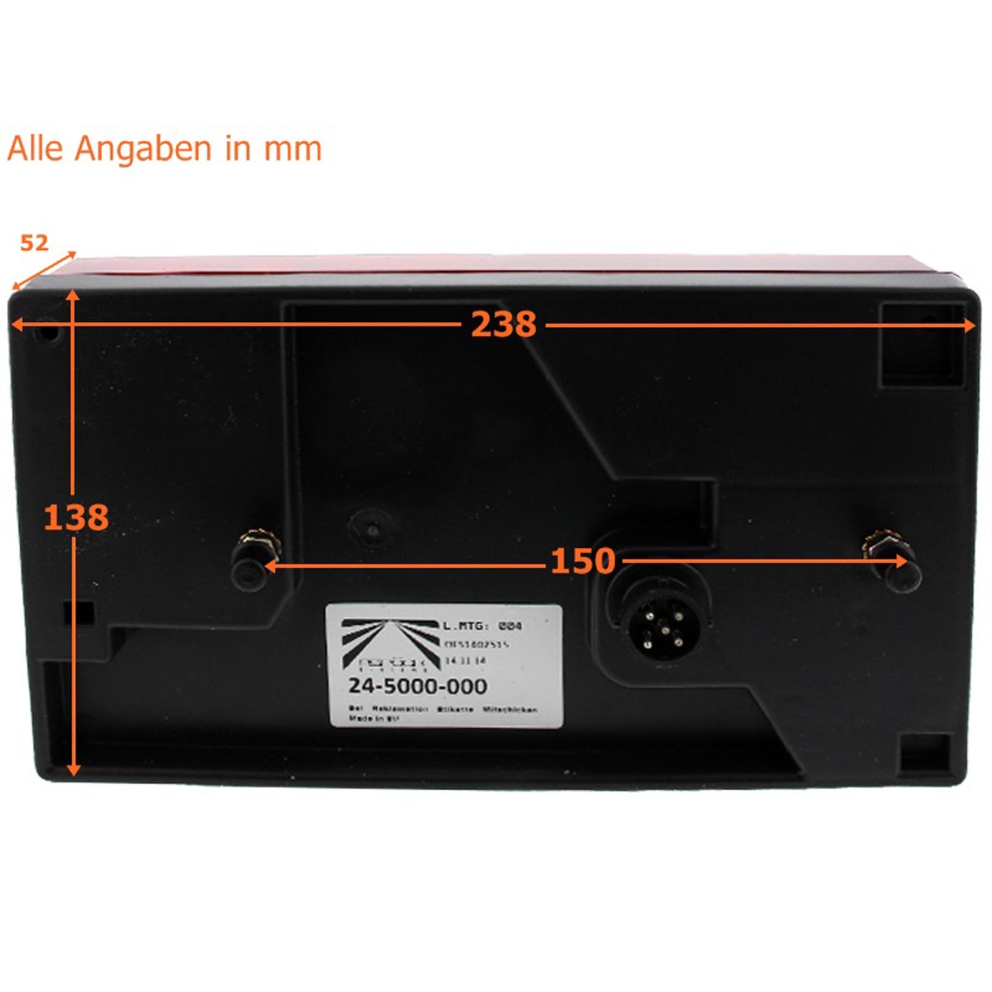 Aspöck Satz Multipoint 1 I re / li Rückleuchten + 4m Anschlußkabel 13-pol.