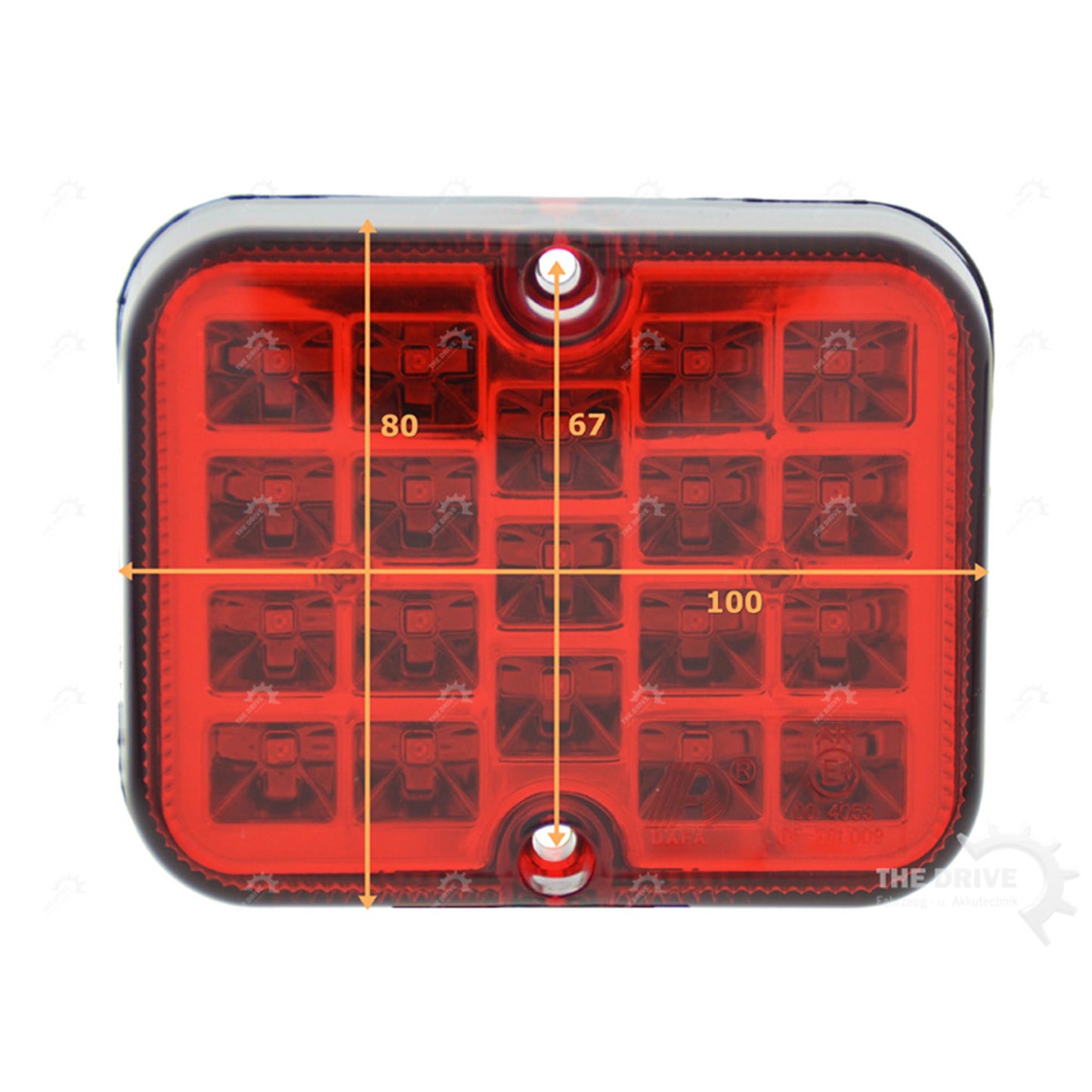 Nebelschlussleuchte 100x81mm 19LED