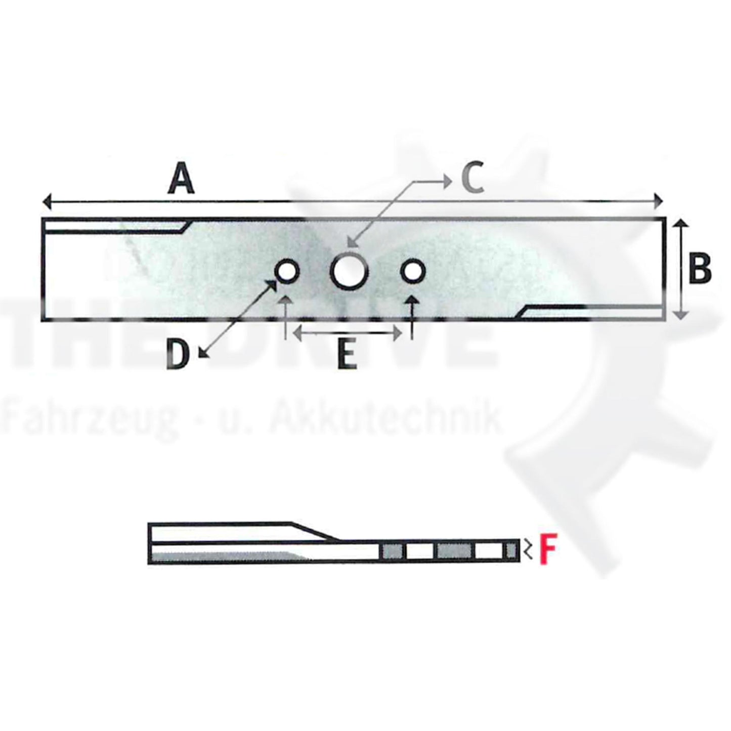 Mähmesser passend für HONDA 530mm HRB535, HRD535