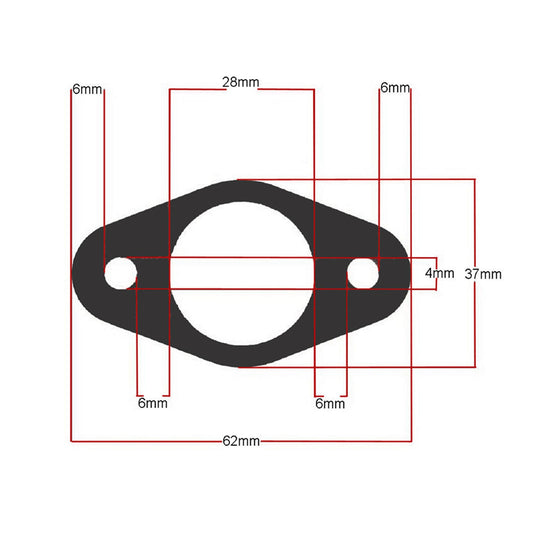 Exhaust GASKET suitable for Honda GCV135/160 18381-ZL8-305