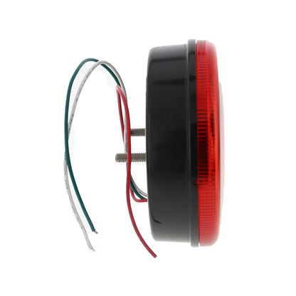 Rear light round 2 functions 24LED 122x61x45mm