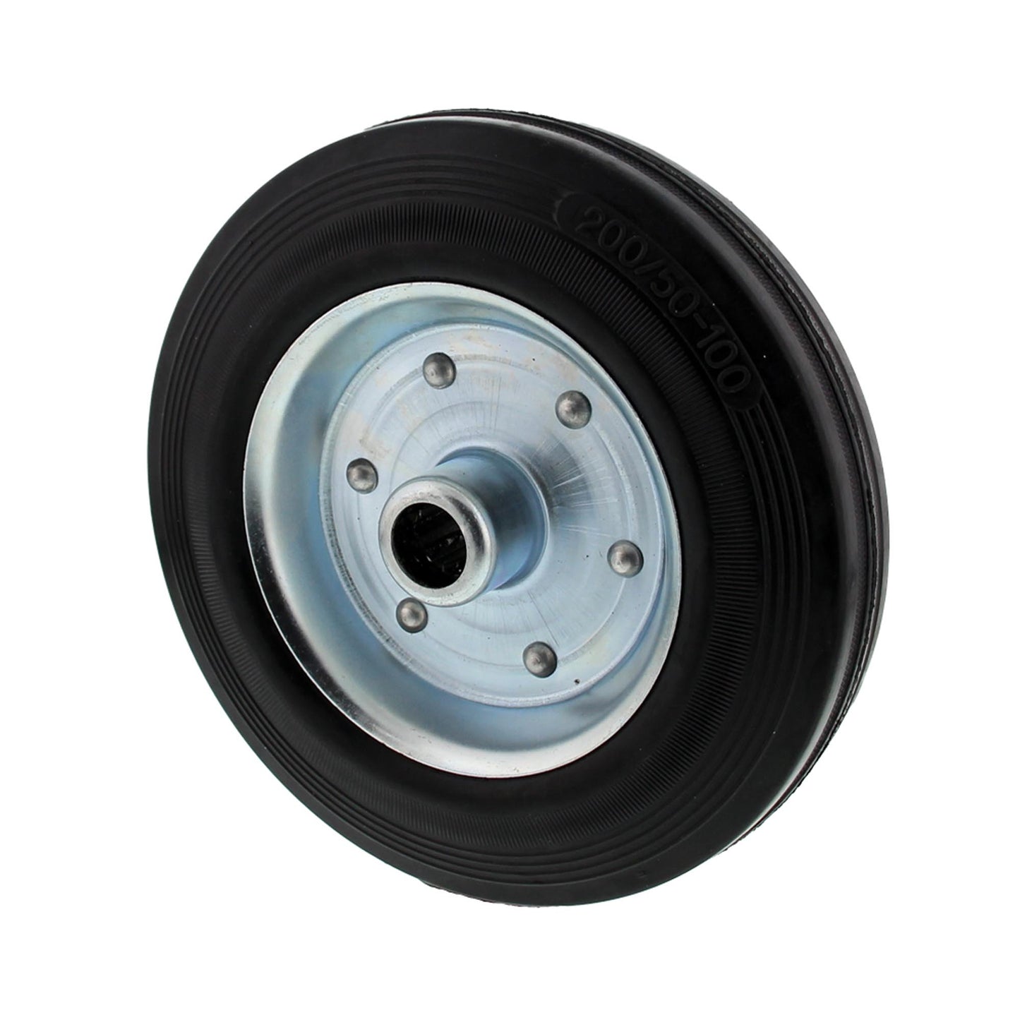 Solid rubber tires on steel rims 200x50-100mm