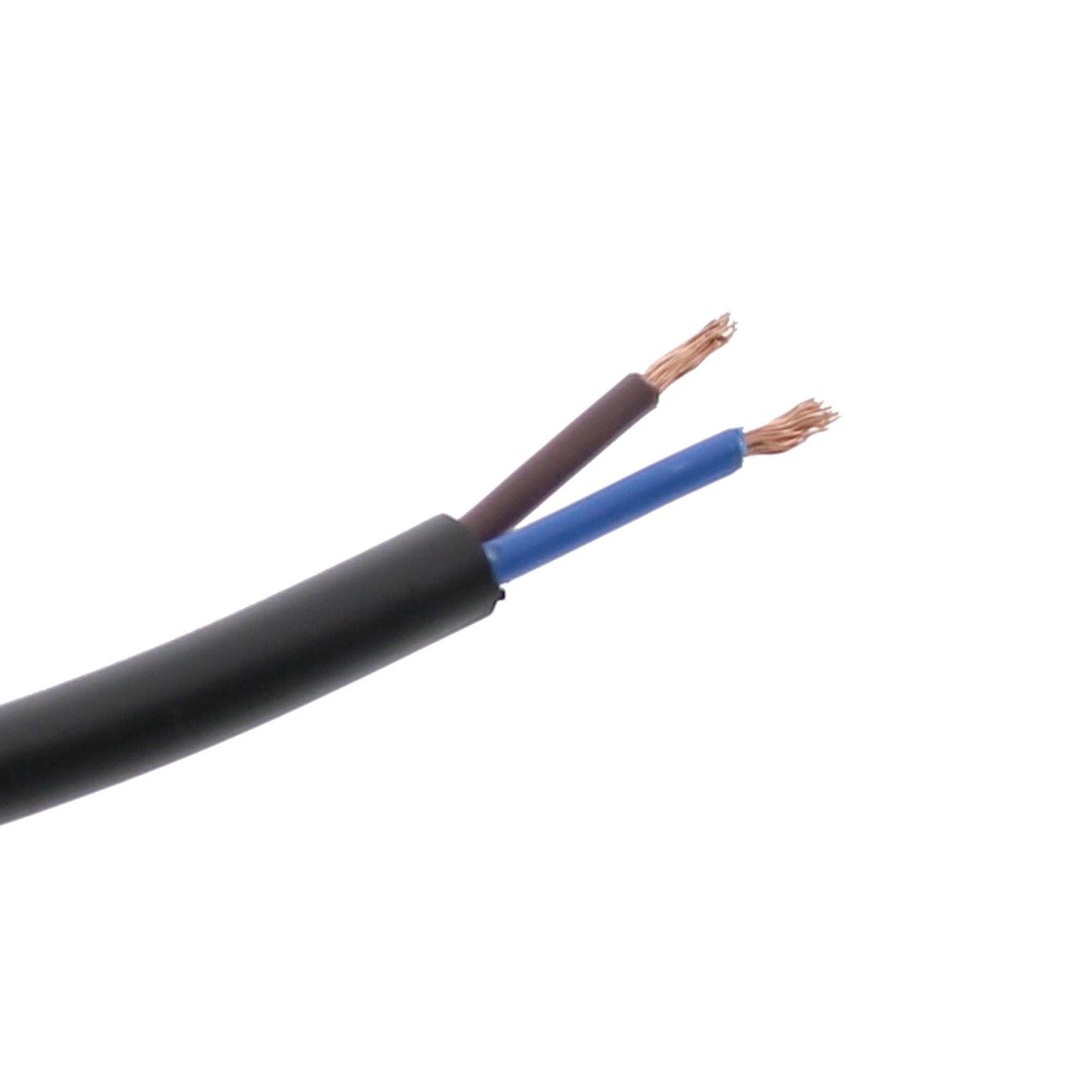 2x1.5mm² vehicle cable brown/blue round sold by the meter