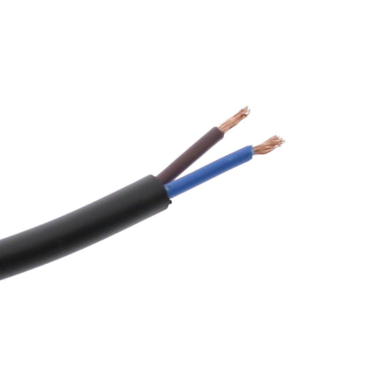 2x1.5mm² vehicle cable brown/blue round sold by the meter