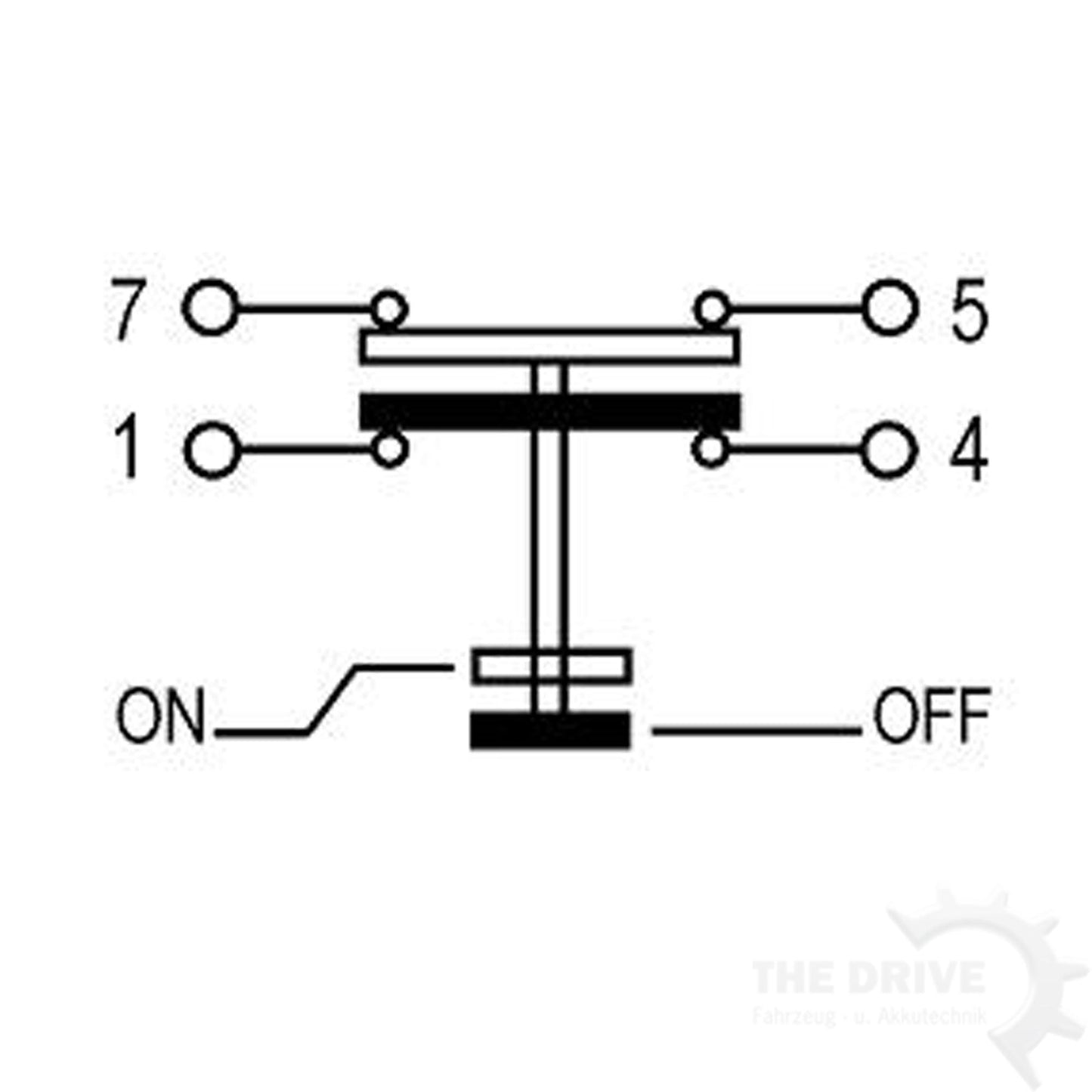 Druckknopfschalter (verstellbares Licht) 12/24V