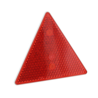 Triangular reflector for screwing on, red/white