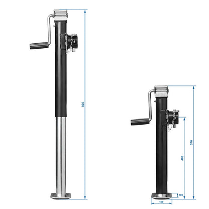 Ausdrehstütze 560-820mm klappbar 1000kg mit Flansch