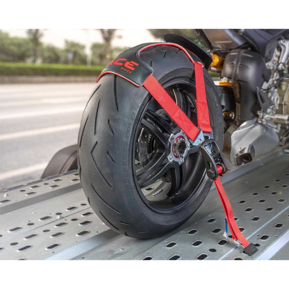 Acebikes Tyrefix® Pro Motorrad-Transportsicherung für Vorder- oder Hinterradreifen