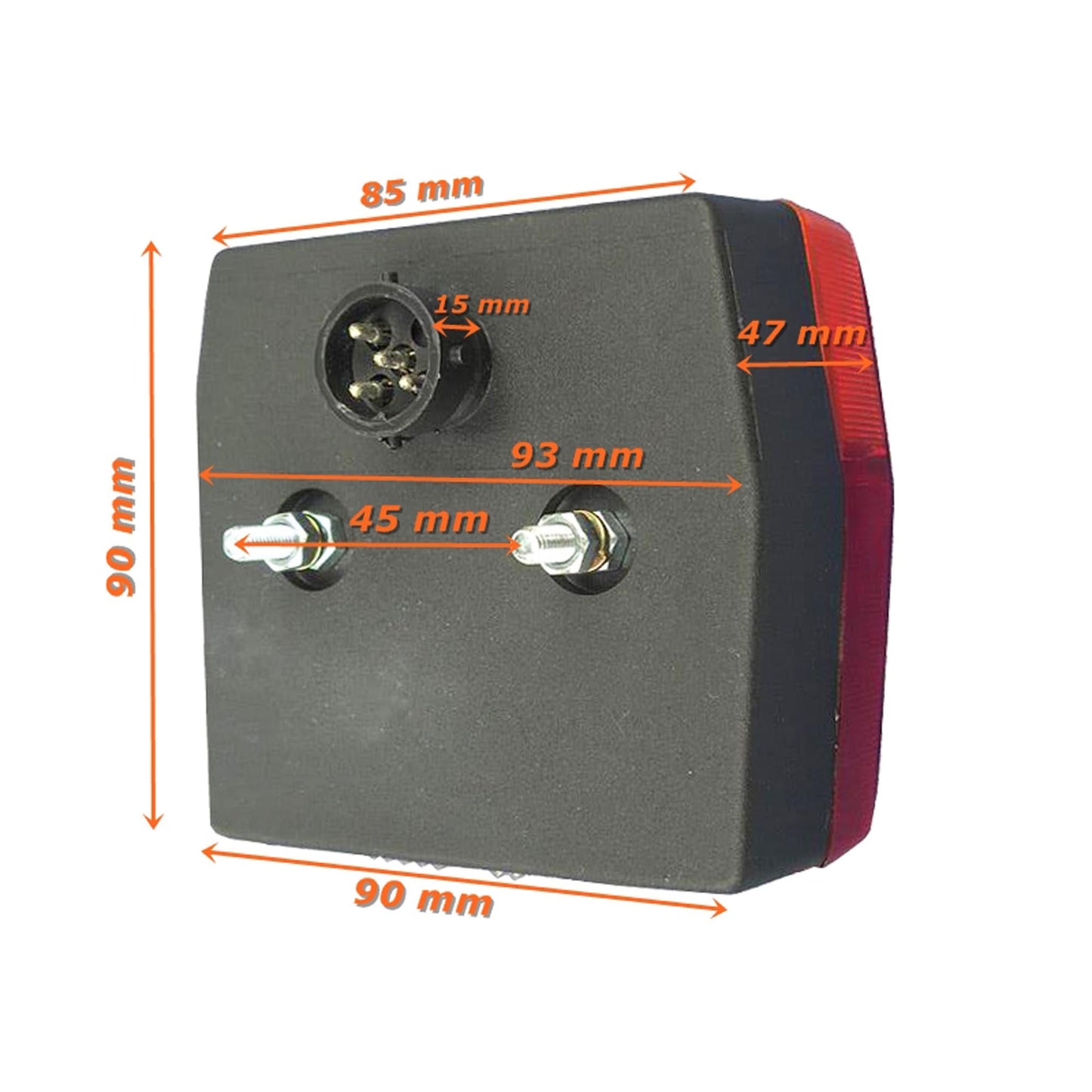 Aspöck Satz Minipoint Rückleuchte mit KZL - Li / Re 2 Stück + 4m Anschlußkabel 7 - pol. - TMN - shop.de