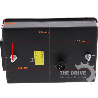 Aspöck Satz Multipoint 4 IV Re + RFS / Li + NSL Rückleuchten + Anschlusskabel 13pol - TMN - shop.de