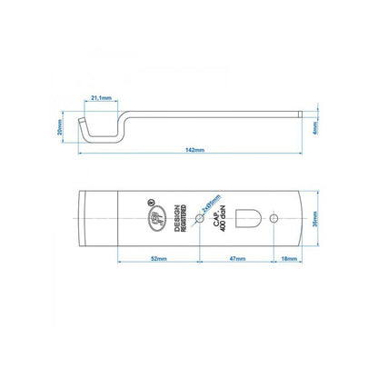 SPP counterholder for eccentric lock Z-01A