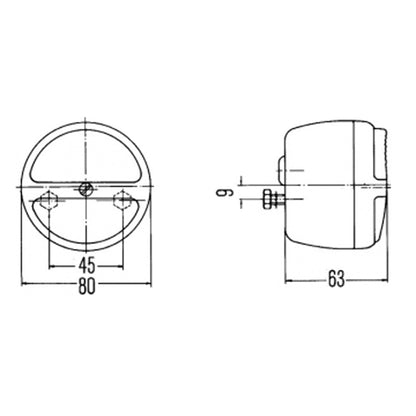 Blink - Begrenzungsleuchte Traktor Anhänger Oldtimer ersetzt 2BE 003 018 - 011 - TMN - shop.de