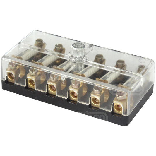 Torpedo 6-way fuse box including 8A fuses