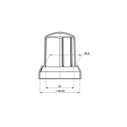 Abdeckkappe für LKW Radbolzen 33mm chrome