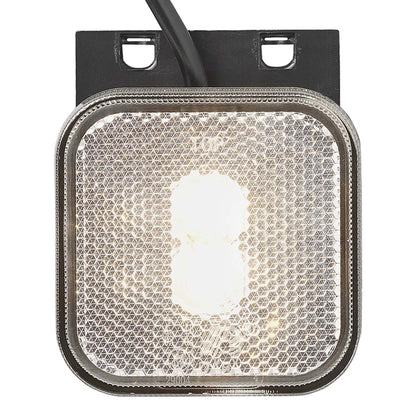 Positionsleuchte 12 - 24V Weiß 65 x 65 mm LED mit Halter - TMN - shop.de