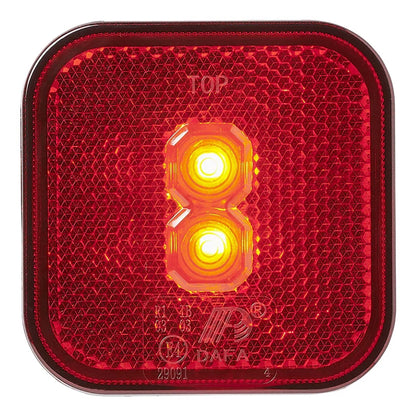 Positionsleuchte 12/24V Rot 65 x 65 mm LED - TMN - shop.de