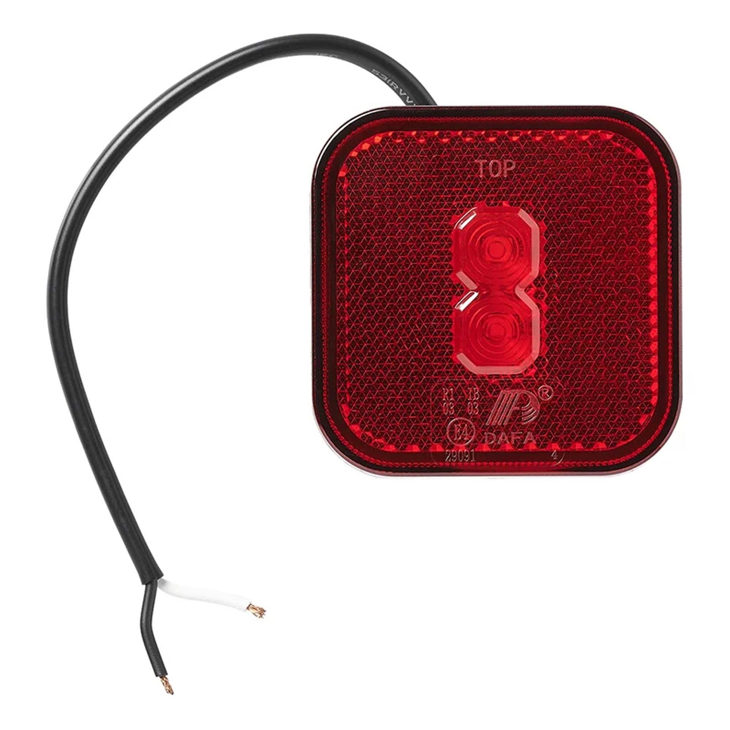 Positionsleuchte 12/24V Rot 65 x 65 mm LED - TMN - shop.de