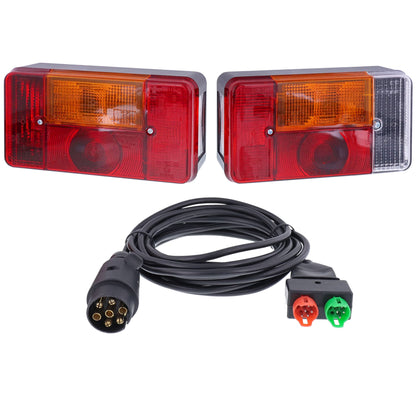 Radex 5001 rear light set with 1.5m cable + 3m connection cable