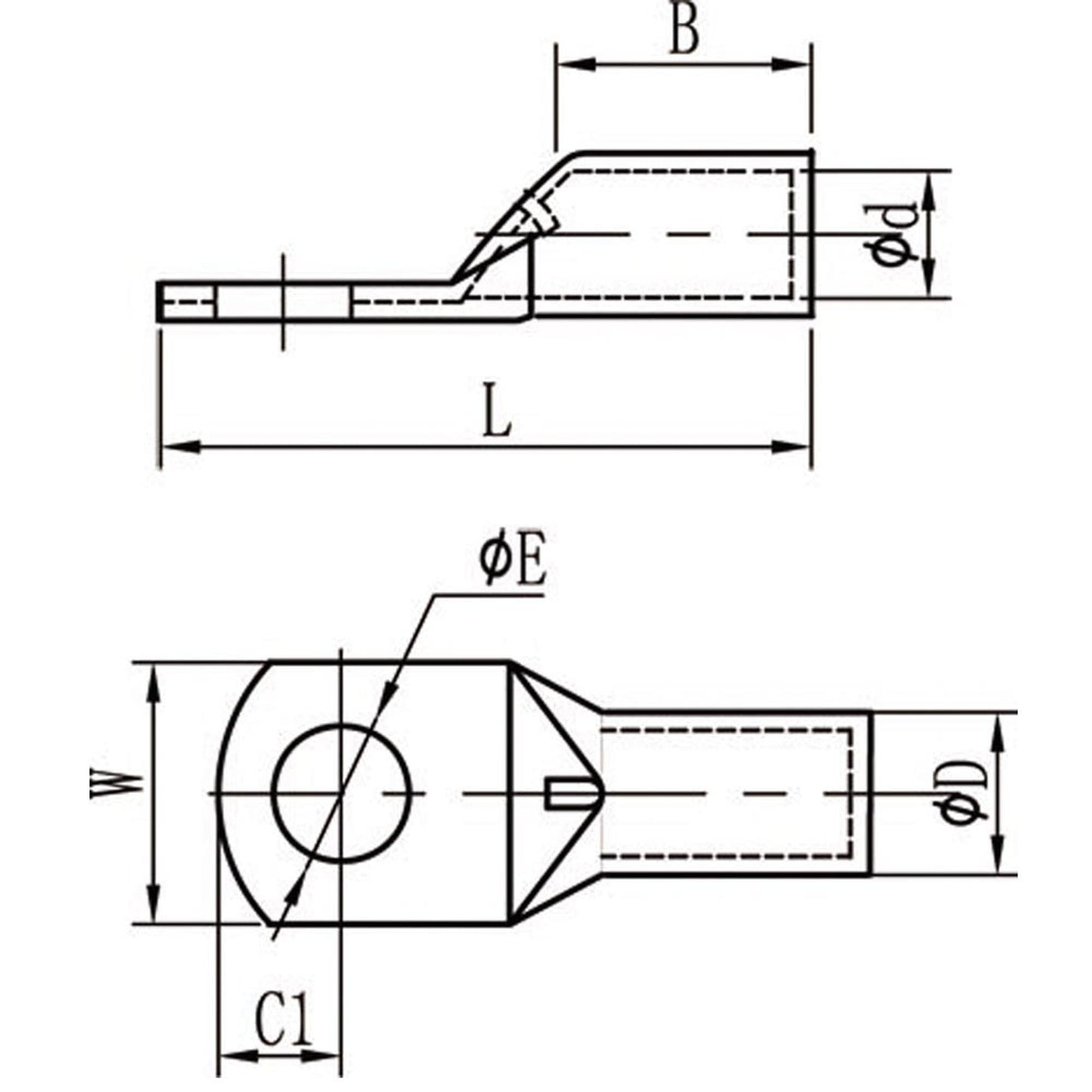 Ringöse Rohrkabelschuh ØM10 für Kabel max. 35mm² - TMN - shop.de