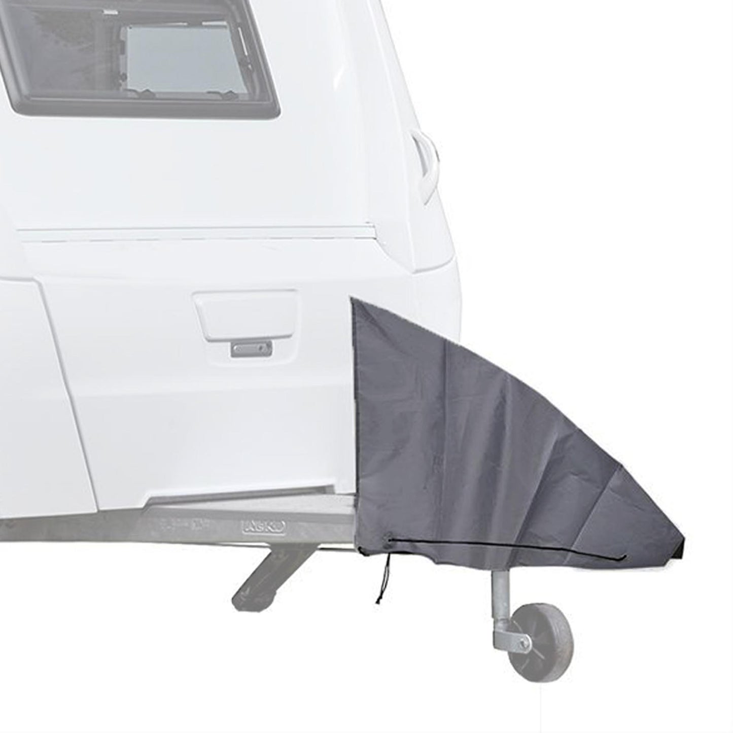 Protective cover for trailer / caravan hitch and drawbar