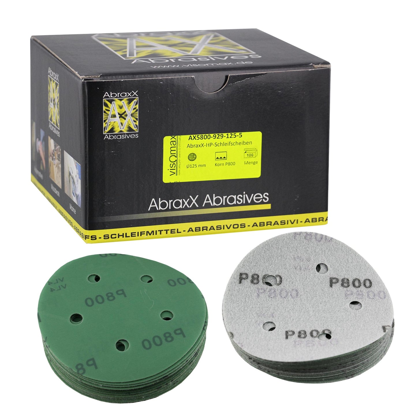 50-100 pieces AbraxX-HP grinding discs 75/125/150mm P240-P2000