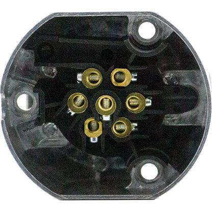 7-polige Anhänger-Steckdose Metall 12V Oval - TMN-shop.de